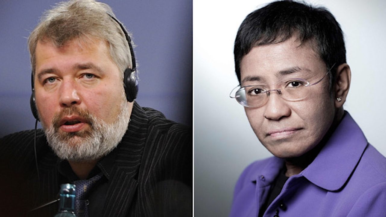 Nobel Barış Ödülü Rusya ve Filipinler'den iki gazeteciye verildi