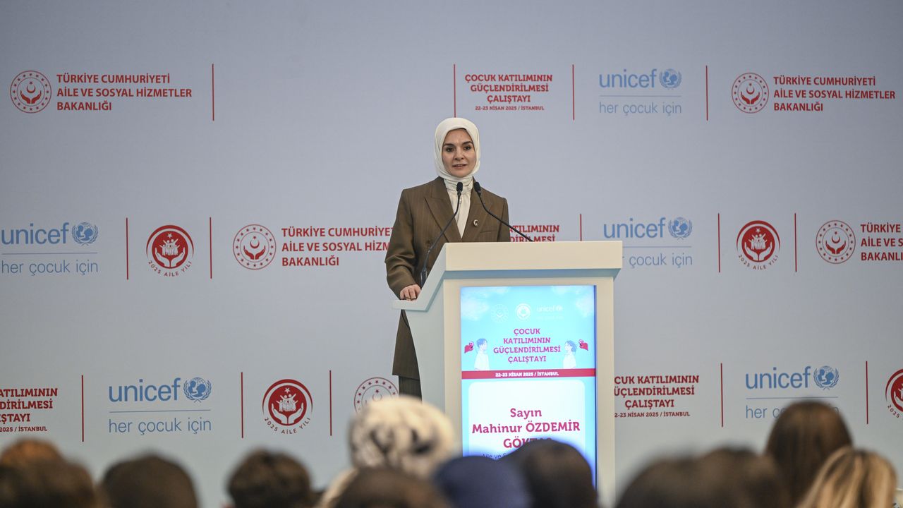 Bakan Göktaş, "Çocuk Katılımının Güçlendirilmesi Çalıştayı"nda konuştu: