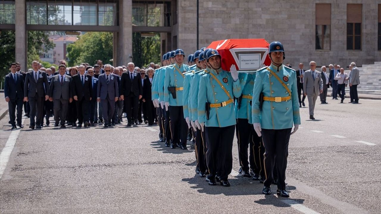 Eski milletvekili Mükerrem Levent için Meclis'te cenaze töreni düzenlendi