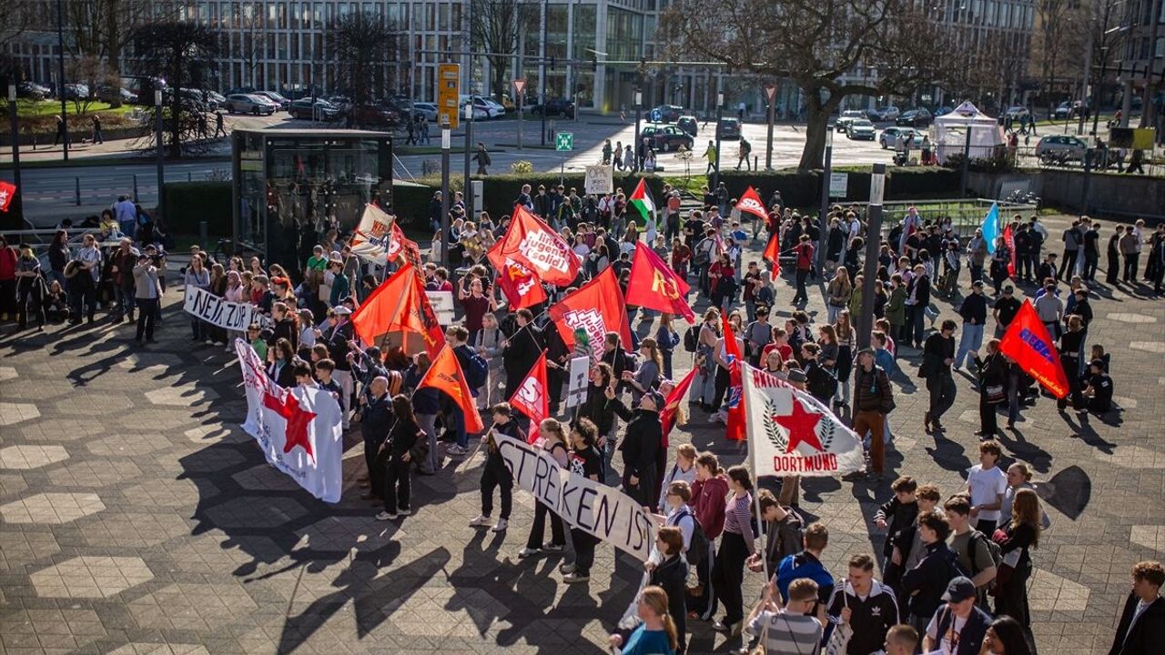 German students stage nationwide walkouts against new military service law