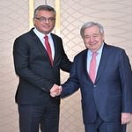 Erhürman, BM Genel Sekreteri Guterres'i kabul etti