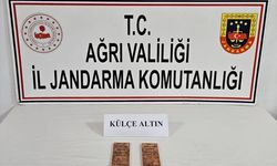 Ağrı'da 2 kilogram külçe altın ele geçirildi