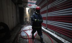 Bağdat'ın en yoğun çarşısında yangın çıktı
