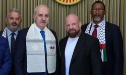 TBMM Başkanı Kurtulmuş, Güney Afrikalı Milletvekili Zwelivelile ve sporcu Jeff Monson ile bir araya geldi