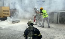 Samsun'da hastanedeki tatbikatta deprem sonrasında yaşananlar canlandırıldı