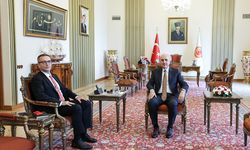 TBMM Başkanı Kurtulmuş, Yunus Emre Enstitüsü Başkanı Aliy'i kabul etti