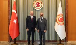 TBMM Başkanı Kurtulmuş, Türkiye Maarif Vakfı Başkanı Özdil'i kabul etti