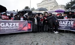 İstanbul'da Trump'ın Filistinlileri yerinden etme planına karşı protesto düzenlendi