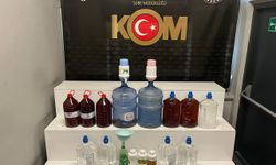 Kayseri'de sahte içki operasyonunda 1 şüpheli yakalandı