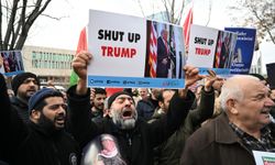 Trump'ın Gazze'ye yönelik sözleri, ABD'nin Ankara Büyükelçiliği önünde protesto edildi