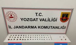 Yozgat'ta tarihi eser niteliği taşıyan 56 sikke ve 4 obje ele geçirildi