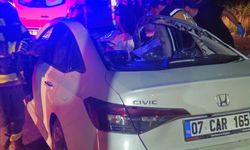 Denizli'de ata çarpan otomobildeki 1 kişi öldü, 1 kişi yaralandı