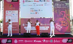 Kemer'de Akra Gran Fondo bisiklet yarışları öncesi tur ve müzikli etkinlik düzenlendi