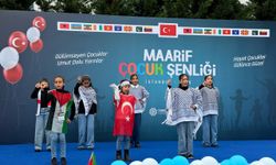 Maarif Çocuk Şenliği'nde şarkılar Filistin'in özgürlüğü için söylendi