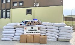 Mersin'de yolcu otobüsünde 1,5 ton kaçak tütün ele geçirildi