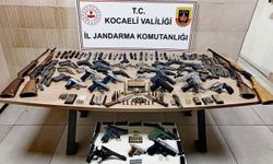Kocaeli'de ruhsatsız 18 silah ele geçirildi