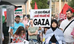 Arnavutluk'ta Filistin'e destek gösterisi düzenlendi