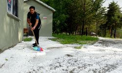 Kars'ta dolu ve sağanak etkili oldu