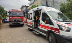 Samsun'da evde çıkan yangında 5 kişi dumandan etkilendi