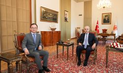 TBMM Başkanı Kurtulmuş, Çin Halk Cumhuriyeti Ankara Büyükelçisi Jiang Xuebin'i kabul etti