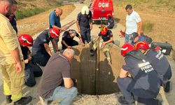 Arnavutköy'de kuyuda mahsur kalan hırsızlık şüphelisi gözaltına alındı