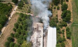 Bursa'da mobilya imalathanesinde çıkan yangın hasara neden oldu
