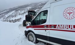 Bingöl'de yolu kapanan köylerdeki hastalar ekiplerin çalışmasıyla hastaneye ulaştırıldı