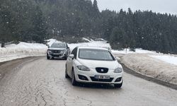 Bolu'nun yüksek kesimlerinde kar yağışı başladı