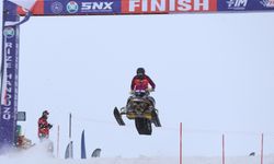 Dünya Kar Motosikleti Şampiyonası'nda sıralama yarışları yapıldı