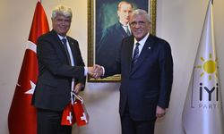 İYİ Parti Genel Başkanı Dervişoğlu, İsviçre'nin Ankara Büyükelçisi Scheurer ile görüştü