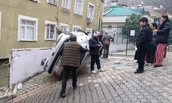 Kağıthane'de 1 kişinin yaralandığı kaza anı güvenlik kamerasında