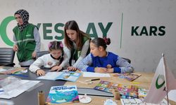 Kars'ta Yeşilaydan çocuklara yönelik 'Kış Okulu' etkinliği