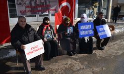Muş'ta evlatlarına kavuşmak isteyen aileler, DEM Parti önündeki eylemlerini sürdürdü