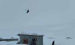 Şırnak'ta rahatsızlanan 55 yaşındaki kadın jandarma helikopteriyle hastaneye ulaştırıldı