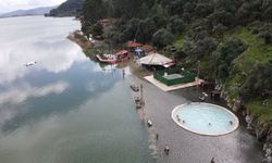 Aşırı yağışlar Köyceğiz Gölü'nü taşırdı