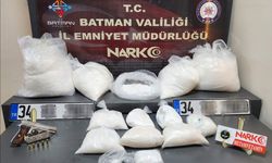 Batman'da bir araçta 50 kilo 100 gram metamfetamin ele geçirildi