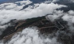 Çorum'da oluşan sis dronla görüntülendi