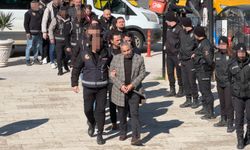 Edirne merkezli organize suç örgütü operasyonunda gözaltına alınan 12 şüpheli adliyede