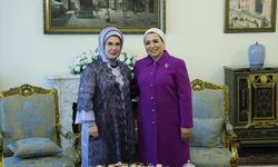 Emine Erdoğan, Mısır Cumhurbaşkanı'nın eşi Entissar Amer ile görüştü