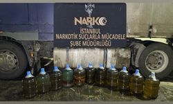 İstanbul'da tırda 183 litre uyuşturucu madde ele geçirildi