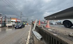 Kocaeli'de yan yola düşen otomobildeki 2 kişi yaralandı