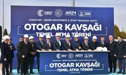Konya'da Şehir Hastanesi-Stadyum Tramvay Hattı'nın 2. etap Otogar Kavşağı temeli atıldı