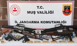 Muş'ta silah ve mühimmat ele geçirildi
