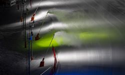 Palandöken'de gece kayağı görsel şölene dönüşüyor