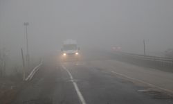 Tekirdağ'da sis araç trafiğini olumsuz etkiledi