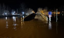 Tunca Nehri'nde debinin yükselmesi nedeniyle uyarı seviyesi 'kırmızı'ya yükseltildi