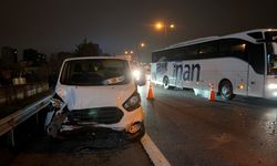 Ümraniye'de 8 aracın karıştığı zincirleme trafik kazası ulaşımı aksattı