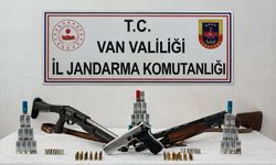 Van'da bir evde silah ele geçirildi