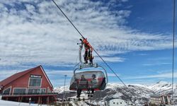 Yıldız Dağı'nda çığ ve kurtarma tatbikatı yapıldı