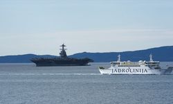 ABD uçak gemisi USS Gerald Ford bakım için Hırvatistan'a geldi